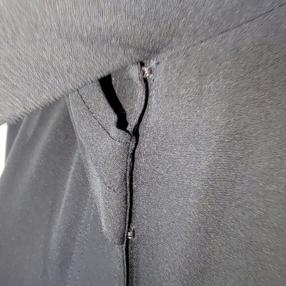 Theory draped tie shell classic black silk camisole size Small - Picture 6 of 9